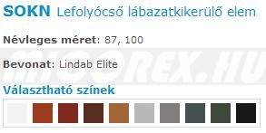 Lindab Rainline rendszer SOKN lefolyócső lábazatkikerülő elem jellemzői: