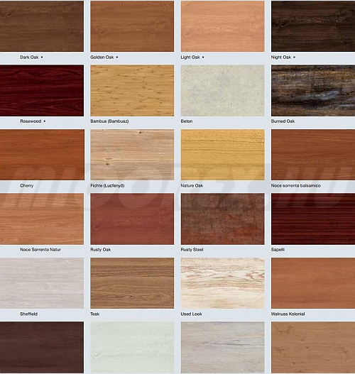 Hörmann szekcionált garázskapu elérhető duragrain / dekograin színekben is:
