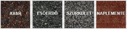 Gerard Zsindely acél tetőcserép elérhető színek