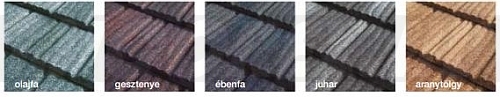 Lindab Topline Roca Madera cserepeslemez elérhető színek