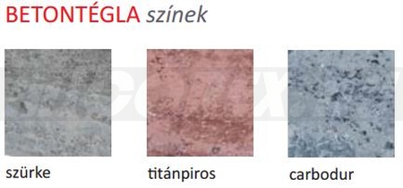 Frühwald betontégla elérhető színek: