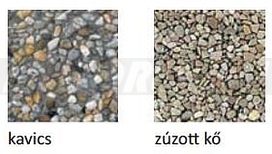 Frühwald mosott járdalap kétféle felülettel: