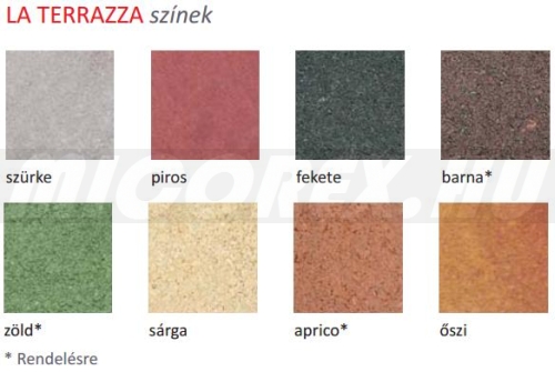 Frühwald La Terrazza térkő elérhető színek: