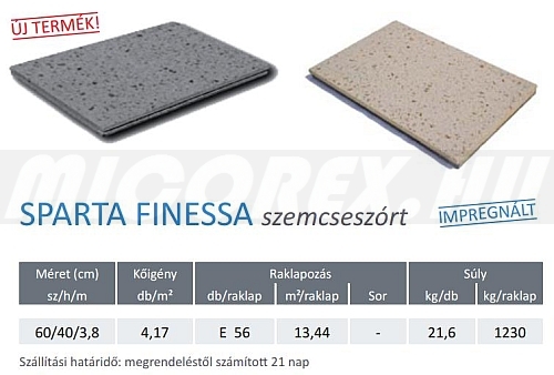 Frühwald Sparta Finessa járólap alapadatok: