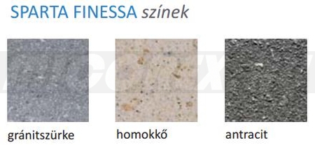 Frühwald Sparta Finessa járólap elérhető színek: