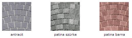 Semmelrock ARTE Pest Buda kockakő elérhető színek: